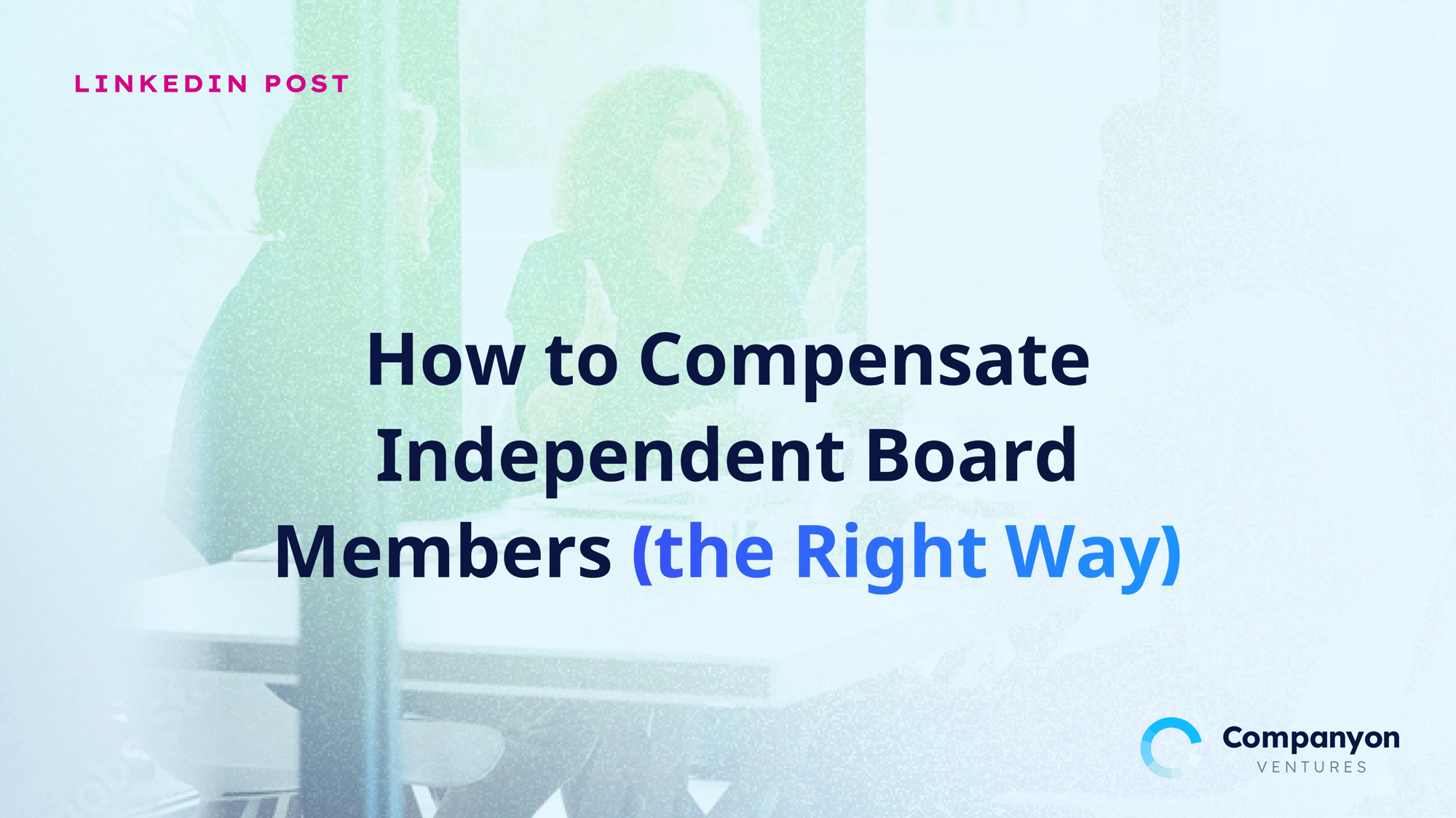 How to compensate Independent Board Mambers Cover